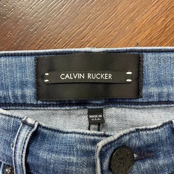 Calvin Rucker Heartbreaker Jeans Patchwork Skinny Low Rise Sz 29 - Picture 3 of 7